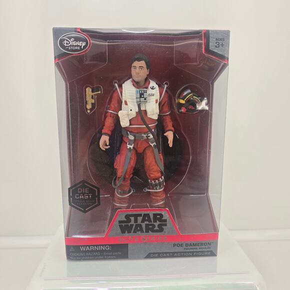 Star Wars Elite Series Poe Dameron Die Cast Action Figure (Sealed) Disney - Picture 1 of 8